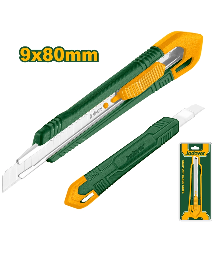 Trincheta/cutter cromada con repuesto Jadever